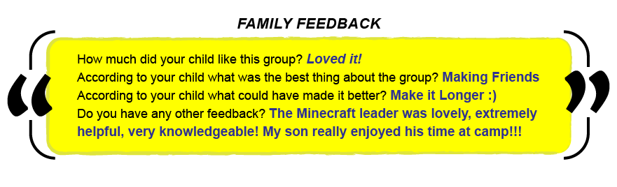 Minecraft Feedback