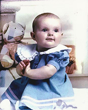 S Harrison as a baby