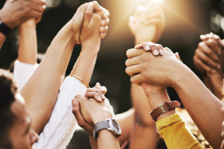 Group Holding Hands