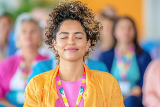 Young woman meditating